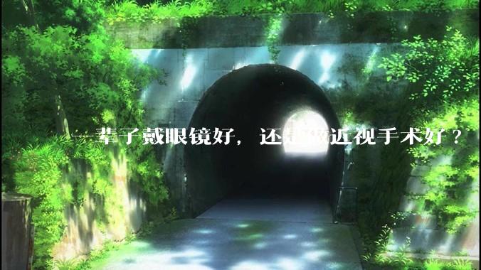 一辈子戴眼镜好，还是做近视手术好?